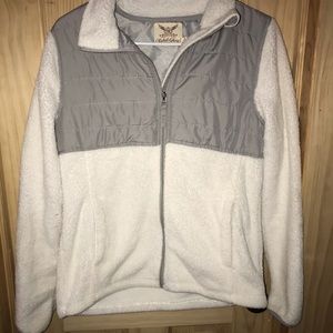 White and grey jacket